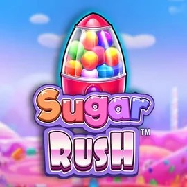 Sugar Rush online game logo by Pragmatic Play on caseacasinoo.gr